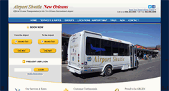 Desktop Screenshot of airportshuttleneworleans.com